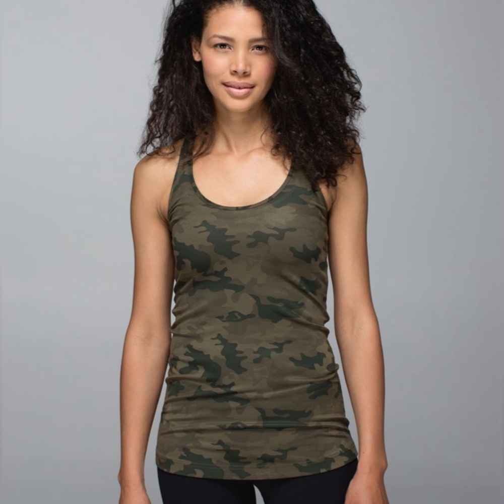 Lululemon Cool Racerback Camo Tank